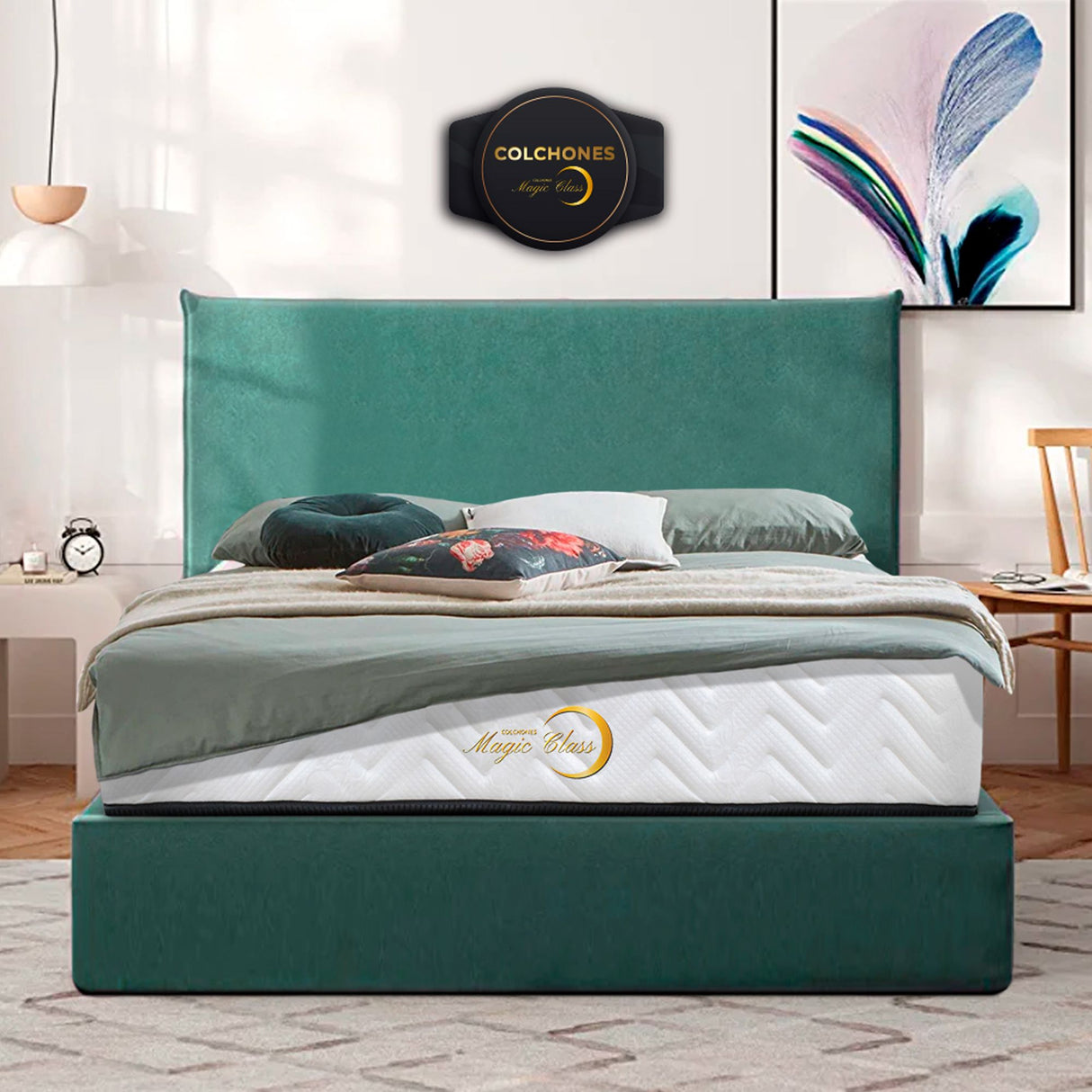 Colchón Ginebra Resortado King 200x200 Cm Ortopedico Doble Faz con Pillow Doble - COLCHONES | Bylmo