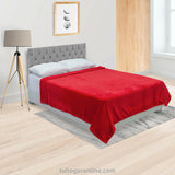 Cobija Soft Rojo 180x200cm Fondo Entero Extrasuave - COBIJAS Y MANTAS | Bylmo