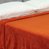 Cobija Soft Terracota 180x200cm Fondo Entero Extrasuave - COBIJAS Y MANTAS | Bylmo