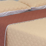 Cubrelecho Terracota y Naranja 140x190cm Doble Faz Fondo Entero - TENDIDOS Y CUBRELECHOS | Bylmo