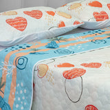 Cubrelecho Termosellado Azul 140x190cm Doble Faz de Oceano - TENDIDOS Y CUBRELECHOS | Bylmo