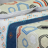 Cubrelecho Termosellado Blanco Hueso 140x190cm Doble Faz de Hexagonos - TENDIDOS Y CUBRELECHOS | Bylmo