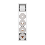 Organizador de Papel Higiénico Bali Blanco 16.6x71cm Flotante con Porta Rollo - OTROS MUEBLES PARA BANHO | Bylmo