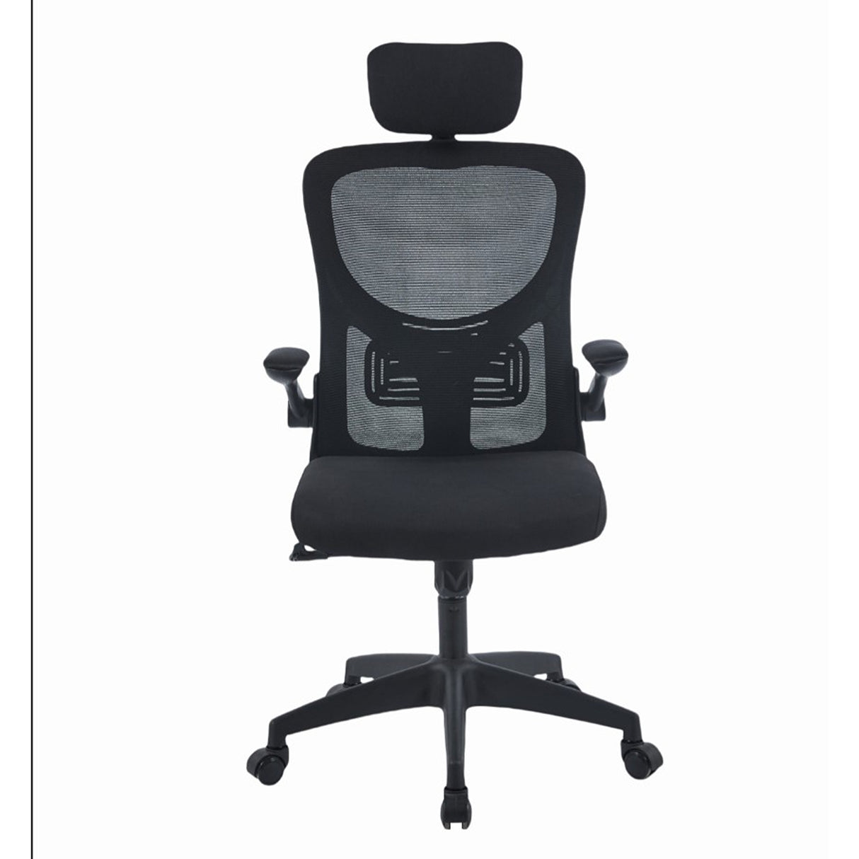 Silla Gerencial Celestial Negro 48x91cm con Apoya Brazos - SILLAS DE OFICINA | Bylmo