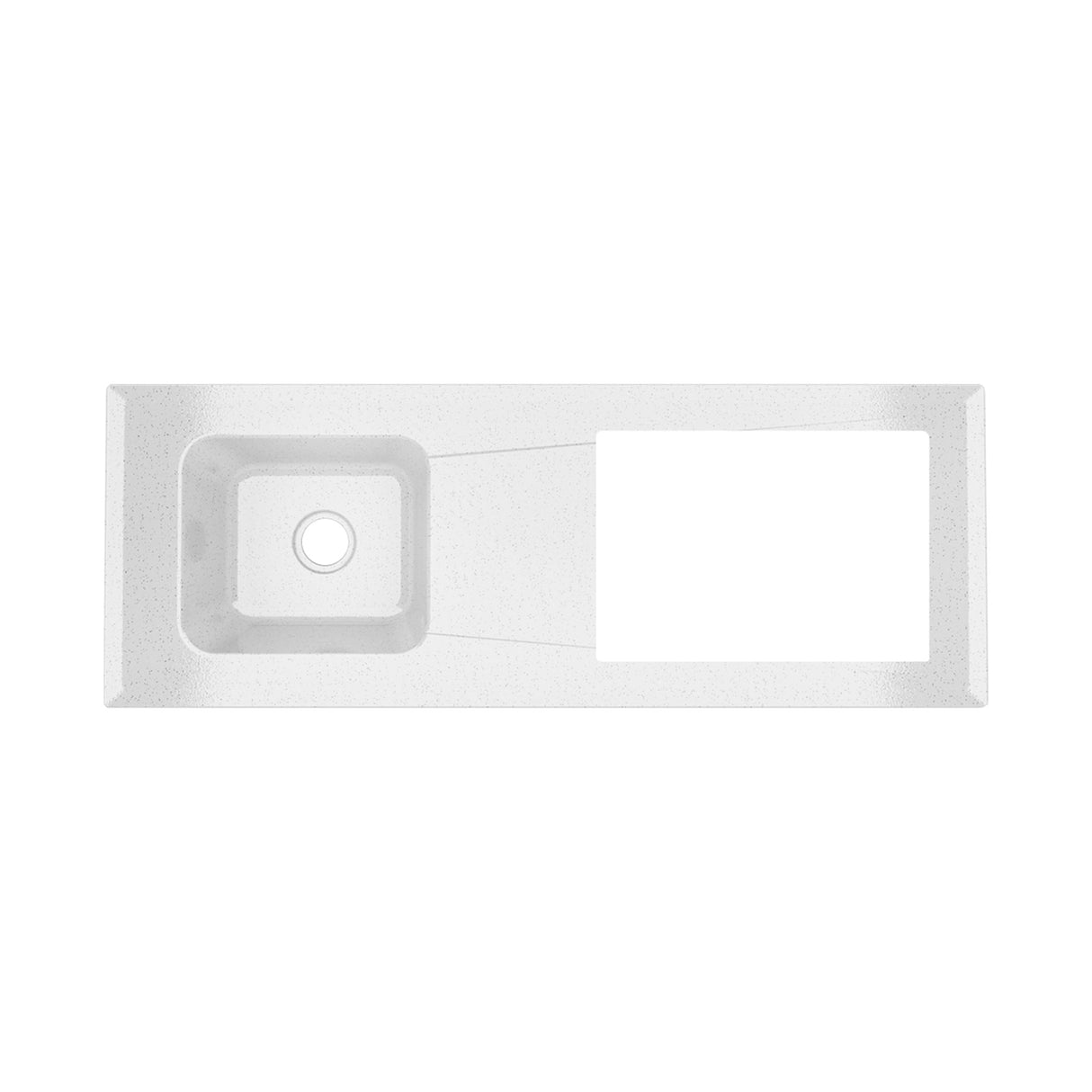 Cocina Ambar Blanco y Soder 150x212cm Con Meson de Marmol Sintético y Estufa Esmaltada - COCINAS | Bylmo
