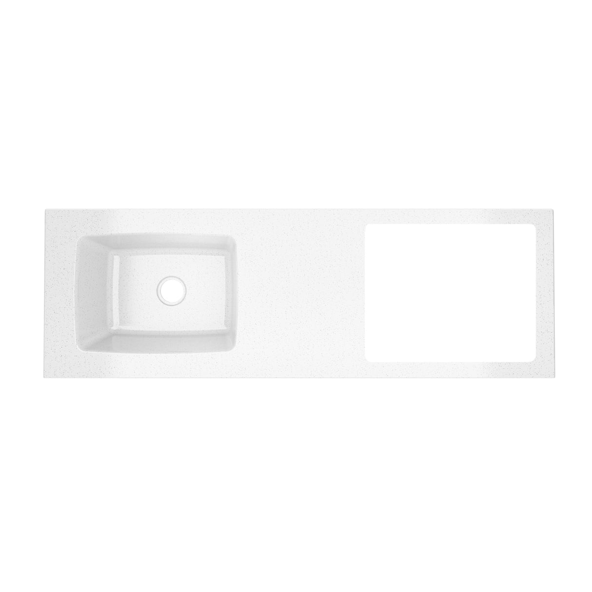 Cocina Ambar Blanco y Soder 180x213cm Con Meson de Marmol Sintético y Estufa - COCINAS | Bylmo