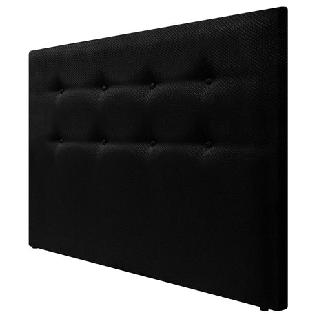 Cabecero Dublín Negro 140x115cm con Acabado Liso para Cama Doble - CABECEROS | Bylmo