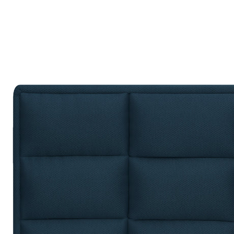 Cabecero Londres Azul 160x120cm con Acabado Abullonado para Cama Queen - CABECEROS | Bylmo