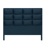 Cabecero Londres Azul 200x120cm con Acabado Abullonado para Cama King - CABECEROS | Bylmo