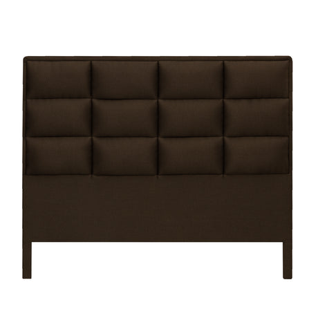 Cabecero Londres Cafe 160x120cm con Acabado Abullonado para Cama Queen - CABECEROS | Bylmo