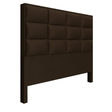 Cabecero Londres Cafe 160x120cm con Acabado Abullonado para Cama Queen - CABECEROS | Bylmo