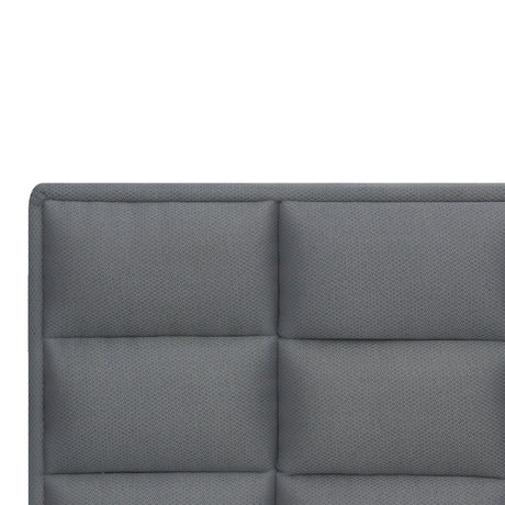 Cabecero Londres Gris 140x120cm con Acabado Abullonado para Cama Doble - CABECEROS | Bylmo