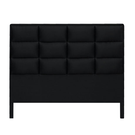 Cabecero Londres Negro 160x120cm con Acabado Abullonado para Cama Queen - CABECEROS | Bylmo