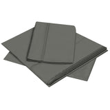 Juego de Sabanas Gris para Cama Doble 140 X 190 Cm Hipoelergénicas y Antiácaros - SABANAS | Bylmo