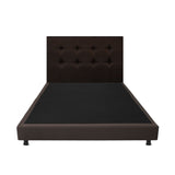 Combo Base Cama y Cabecero Dublín Cafe 140x190cm Con Patas - CAMAS | Bylmo