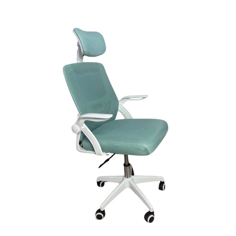 Silla Gerencial Kingdom Azul 48x107cm con Apoya Cabezas - SILLAS DE OFICINA | Bylmo