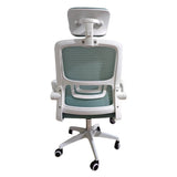 Silla Gerencial Kingdom Azul 48x107cm con Apoya Cabezas