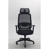 Silla Gerencial Horizonte 2D Negro 48x119cm con Apoya Cabezas - SILLAS DE OFICINA | Bylmo