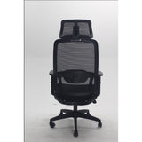 Silla Gerencial Horizonte 2D Negro 48x119cm con Apoya Cabezas - SILLAS DE OFICINA | Bylmo