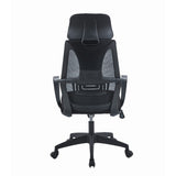 Silla Gerencial Diamante Negro 50x95cm con Apoya Cabezas