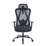 Silla Gerencial Emperatriz Negro 51x117cm con Apoya Cabezas y Soporte Lumbar