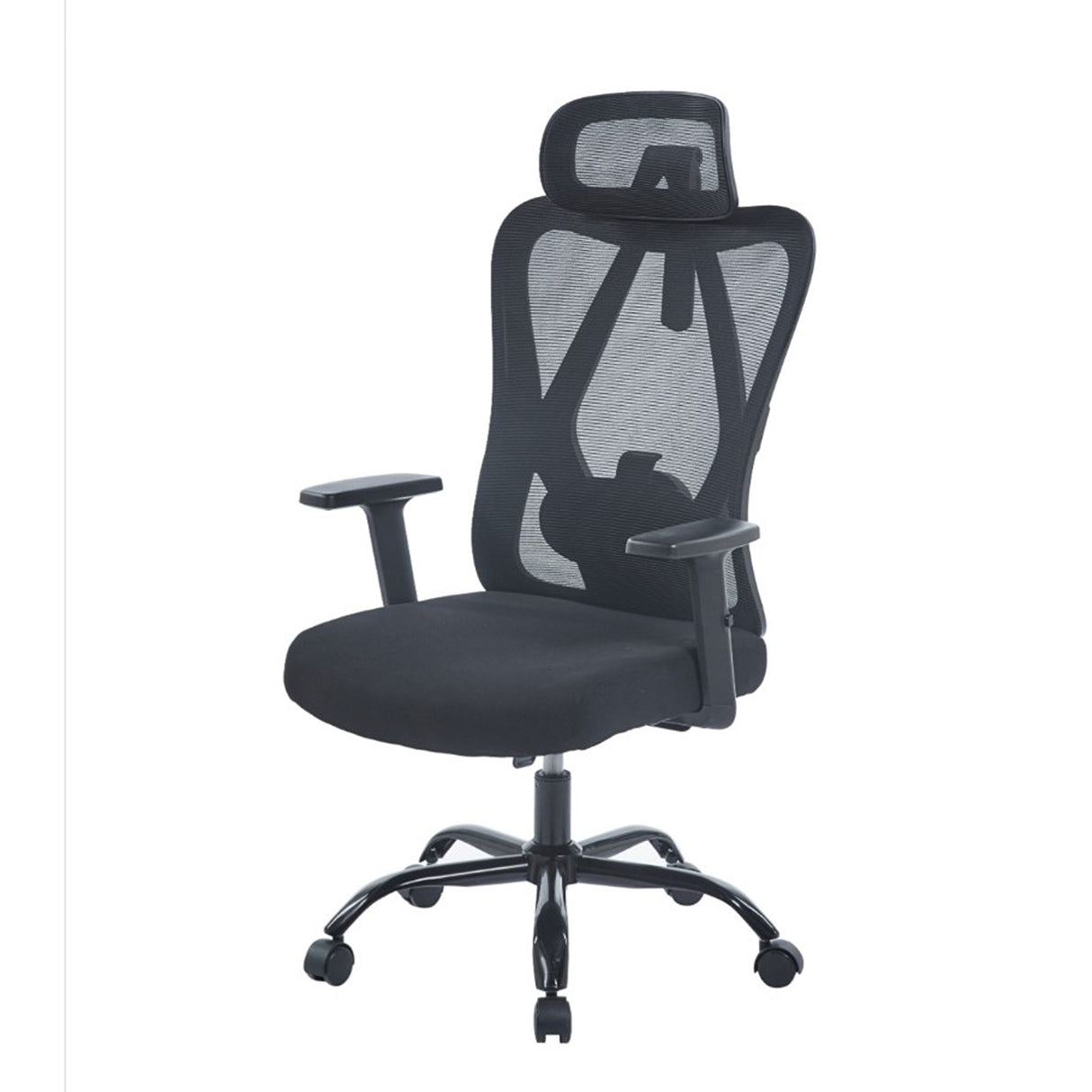Silla Gerencial Emperatriz Negro 51x117cm con Apoya Cabezas y Soporte Lumbar