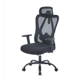 Silla Gerencial Emperatriz Negro 51x117cm con Apoya Cabezas y Soporte Lumbar