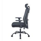 Silla Gerencial Emperatriz Negro 51x117cm con Apoya Cabezas y Soporte Lumbar
