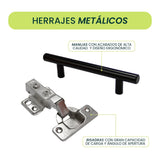 Mueble para Lavamanos Hilda Fresno Europeo 59.5x85.6cm con Lavamanos y Dos Cajones - MUEBLES PARA LAVAMANOS | Bylmo