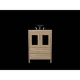 Mueble para Lavamanos Hilda Fresno Europeo 59.5x85.6cm con Lavamanos y Dos Cajones - MUEBLES PARA LAVAMANOS | Bylmo