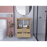 Mueble para Lavamanos Hilda Fresno Europeo 59.5x85.6cm con Lavamanos y Dos Cajones - MUEBLES PARA LAVAMANOS | Bylmo