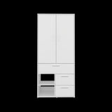 Closet Alpine Blanco 80.2x179.6cm Con Tres Cajones y Dos Puertas - CLOSETS | Bylmo