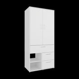 Closet Alpine Blanco 80.2x179.6cm Con Tres Cajones y Dos Puertas - CLOSETS | Bylmo