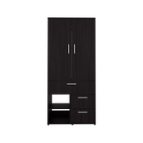 Closet Alpine Wengue 80.2x179.6cm Con Tres Cajones y Dos Puertas - CLOSETS | Bylmo
