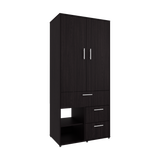 Closet Alpine Wengue 80.2x179.6cm Con Tres Cajones y Dos Puertas - CLOSETS | Bylmo