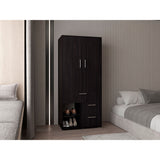 Closet Alpine Wengue 80.2x179.6cm Con Tres Cajones y Dos Puertas - CLOSETS | Bylmo