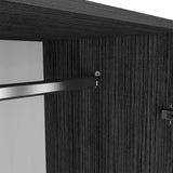 Closet Austral Roble Gris 90x180cm Con Dos Cajones y Tres Puertas - CLOSETS | Bylmo