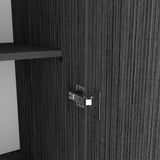 Closet Austral Roble Gris 90x180cm Con Dos Cajones y Tres Puertas - CLOSETS | Bylmo