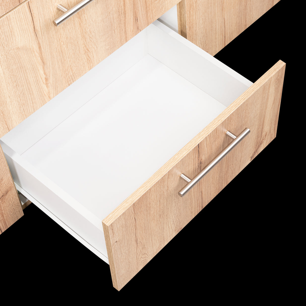 Closet Bariloche Eco Duna y Blanco 150.3x177.9cm Con Dos Cajones y Cuatro Puertas - CLOSETS | Bylmo