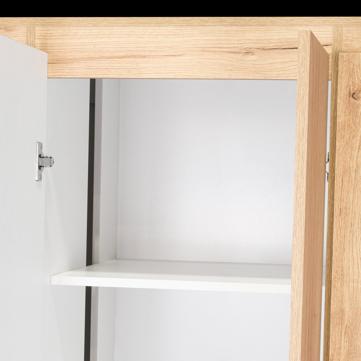 Closet Bariloche Eco Duna y Blanco 150.3x177.9cm Con Dos Cajones y Cuatro Puertas - CLOSETS | Bylmo