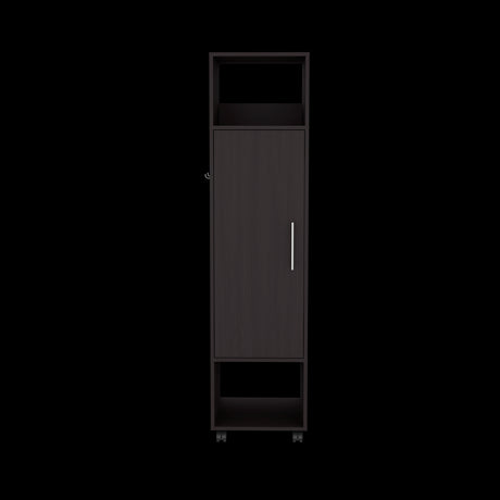 Closet Custer Wengue 40x160cm Sin Cajones Una Puerta y Espejo - CLOSETS | Bylmo