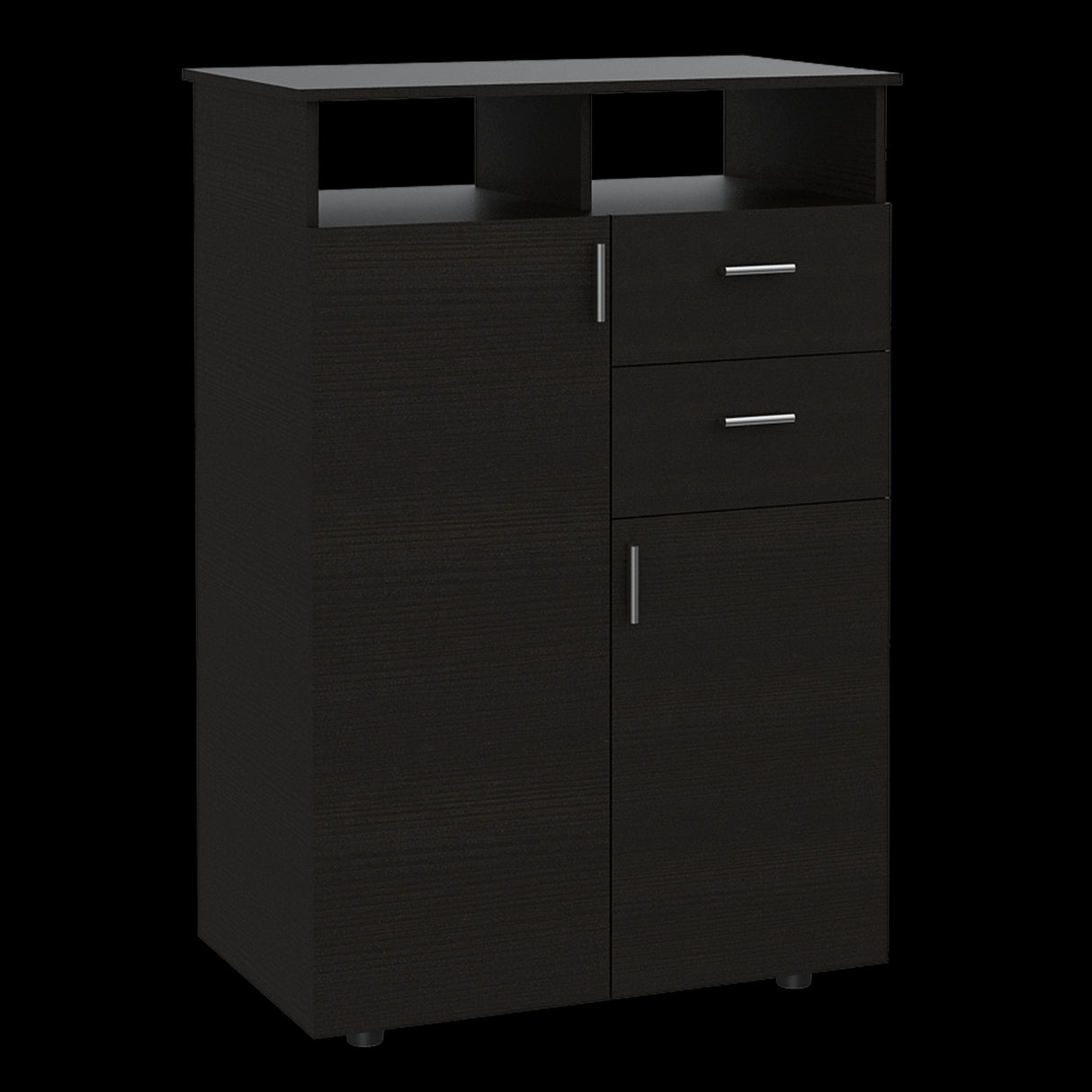 Closet Tremon Wengue 83x121cm Con Dos Cajones y Dos Puertas - CLOSETS | Bylmo