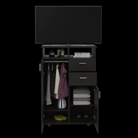 Closet Tremon Wengue 83x121cm Con Dos Cajones y Dos Puertas - CLOSETS | Bylmo
