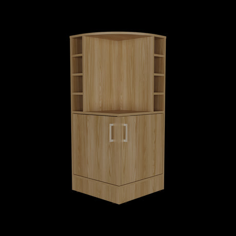 Bar Esquinero Jakes Fresno 46.9x108cm Con Ocho Portabotellas - BARES | Bylmo