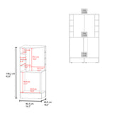 Bar Esquinero Jakes Fresno 46.9x108cm Con Ocho Portabotellas - BARES | Bylmo