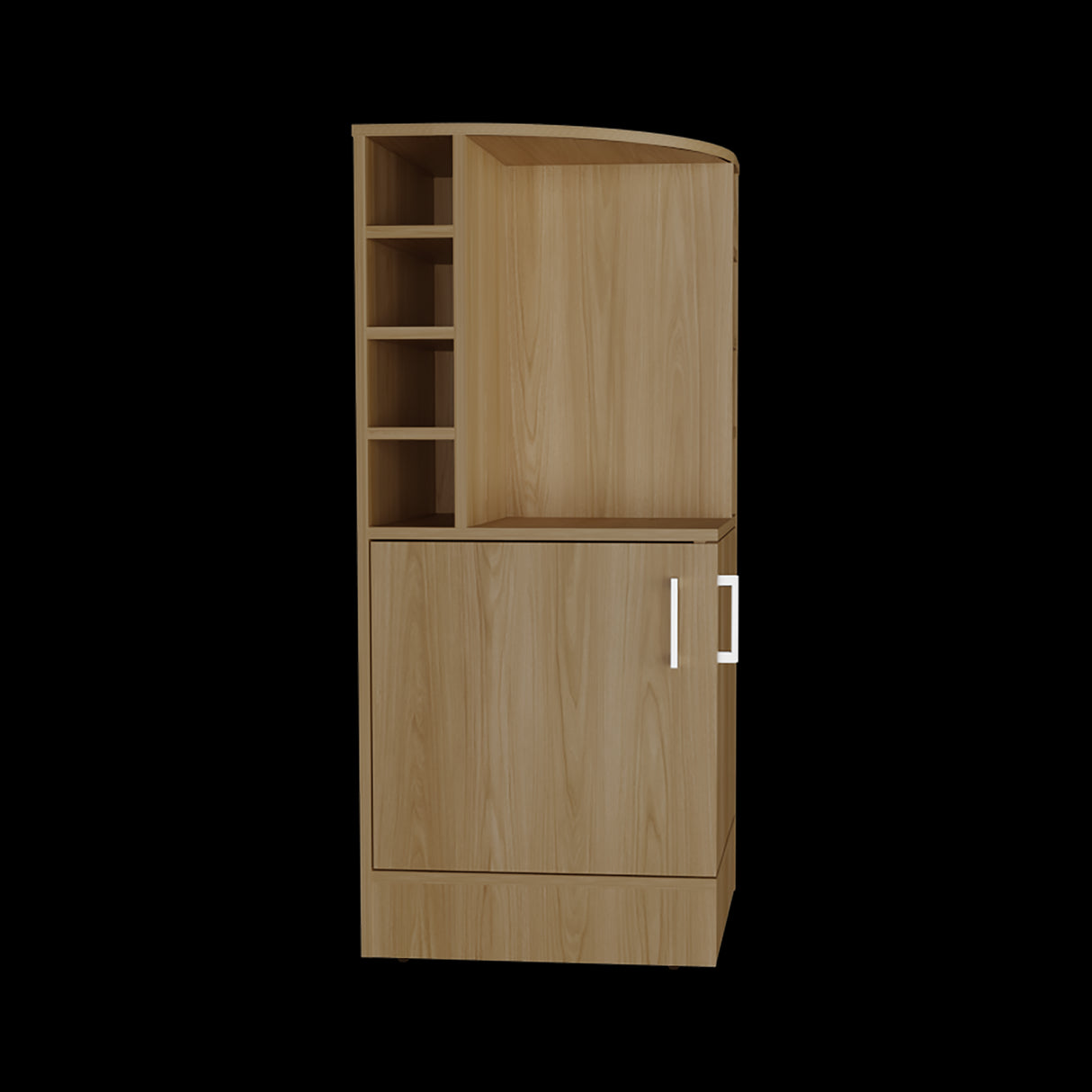 Bar Esquinero Jakes Fresno 46.9x108cm Con Ocho Portabotellas - BARES | Bylmo