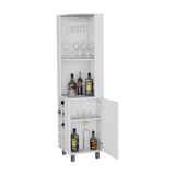 Bar Esquinero Kaia Fresno Europeo y Wengue 45x180cm Con Diez Portabotellas - BARES | Bylmo