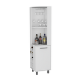 Bar Esquinero Kaia Fresno Europeo y Wengue 45x180cm Con Diez Portabotellas - BARES | Bylmo