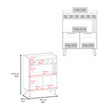 Bar Vance Wengue y Fresno Europeo 78.4x101.6cm Con Seis Portabotellas - BARES | Bylmo