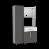 Alacena Pantress Plomo y Blanco 98x165cm Con Tres Puertas - ALACENAS Y MUEBLES MICROONDAS | Bylmo